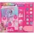 Set de pictură cu diamante Barbie - set de activități 5 în 1 cu husă cu fermoar, brățări și autocolante