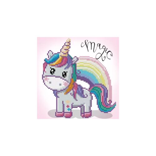 Diamond Dotz Rainbow Unicorn Diamond Painting Kit - Cute Unicorn with Rainbow Tail