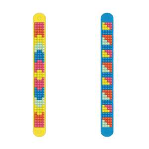 Quick Dotz Easy Fun Bracelets, 2 neon bracelets, DIY craft kit - Jewelry Making Kit
