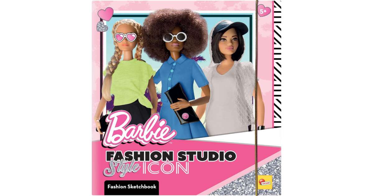 Zestaw do kolorowania z atrakcjami Barbie - Ikona Mody | Pepita.com