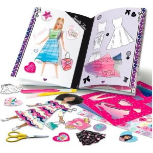 Barbie Fashion School Creative Kit - Dress Design open book with accessories - Lisciani