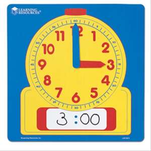 Learning Resources Dry-Erase Clock, a fun and educational toy for kids to learn to tell time - Developmental Toy for Preschooler