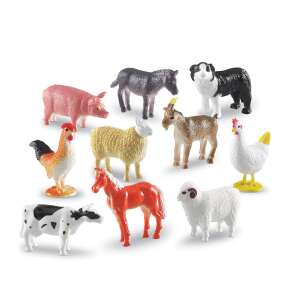 Learning Resources Farm Animals Set of 60, Bauernhoftierfiguren, Lernspielzeug für Kinder - Learning Resources