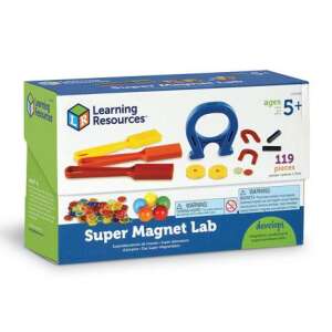 Learning Resources Super Magnet Lab, 119-teiliges magnetisches Wissenschaftsset für Kinder ab 5 Jahren - Learning Resources Wissenschaftliche und Entdeckerspiele