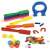 Learning Resources Super Magnet Lab, mágneses tudományos készlet gyerekeknek, a mágnesek és a mágneses golyók közeli képe