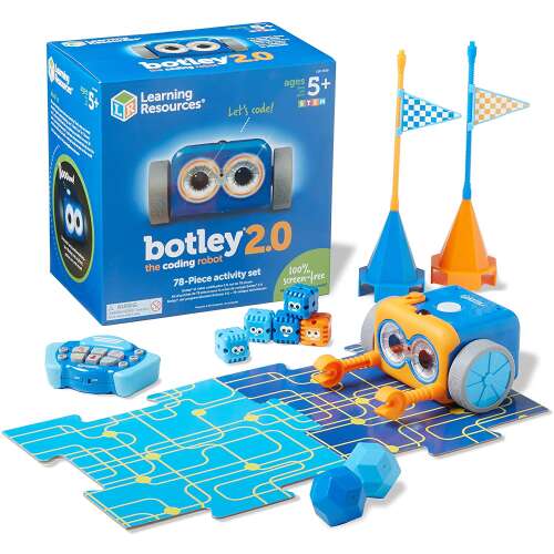 Set de activități cu robot de programare Botley 2.0, jucărie STEM cu 78 de piese pentru copii de la 5 ani