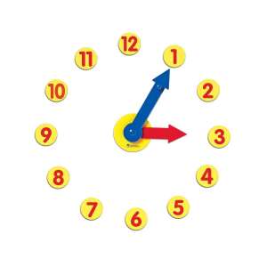 Learning Resources Magnetic Time Activity Set гигантски часовник с подвижни стрелки и магнитни числа - Learning Resources Игра за развитие за малки деца