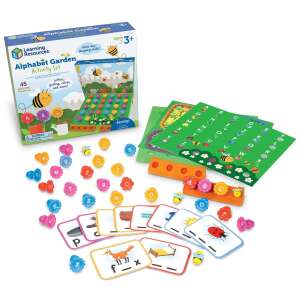 Learning Resources Alphabet Garden Activity Set, ein lustiges und lehrreiches Spiel für Vorschulkinder, um das Alphabet, die Rechtschreibung und vieles mehr zu lernen - Entwicklungsspiele für Kinder im Kindergartenalter