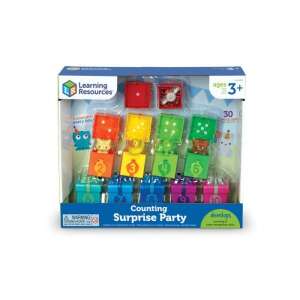 Learning Resources Numărare Surpriză Party, o jucărie educativă colorată pentru preșcolari, cu 10 cutii cadou cu surprize ascunse, numere și culori - Learning Resources Jocuri educative pentru școlari