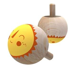 Londji fa pörgettyű, nap mintával, gyerekeknek, fejlesztő játék - Londji