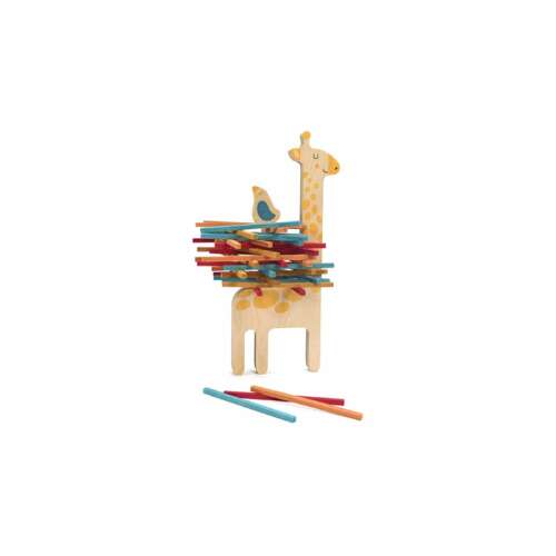 Londji Matilda & her friend wooden balance game, giraffe with bird and sticks