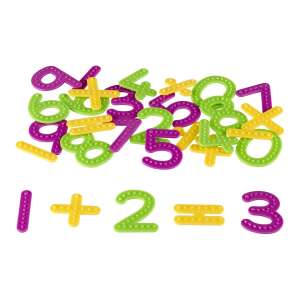Tactile numbers set for learning math, includes numbers and operation signs - Learning Resources