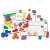 Learning Resources MathLink Cubes Early Maths Starter Set, 115 Stück Plastik-Bausteine für Kinder ab 3 Jahren, Nahaufnahme von Blöcken und Aktivitätskarten
