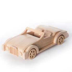Marc Toys wooden convertible car toy, handmade, natural wood, for kids - Nonbrand Creative Toy