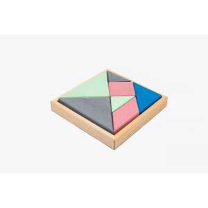 Drewniana układanka Marc Toys Tangram Verde, 7 elementów, kolorowe kształty geometryczne, dla dzieci od 5 lat - Marc Toys