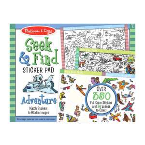 Melissa & Doug Keresés és keresés kaland matricakészlet, több mint 350 színes matrica és 14 színezhető kép - Melissa & Doug