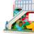 Nahaufnahme des Drehrades am Melissa & Doug Go! Tots Schoolyard Tumbler Holzspielset