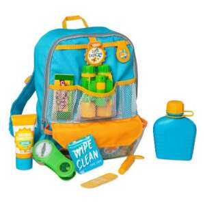 Set de joacă Melissa & Doug Let's Explore Hiking, set de joacă cu 23 de piese cu rucsac, binoclu, busolă, trusă de prim ajutor, sticlă de apă și multe altele - Jocuri stiintifice si exploratori