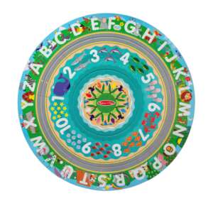 Melissa & Doug Tracks Floor Puzzle Round the Shore, puzzle de podea cu 48 de piese cu numere și litere, jucărie de învățare a alfabetului și numerelor pentru copii - Melissa & Doug Puzzle