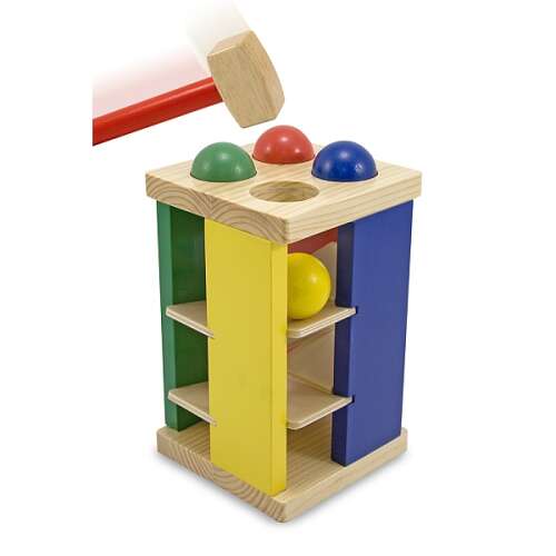 Fa Kalapácsos Golyópálya - Fejlesztő Játék - 25x14x14 cm 102444282 - Melissa & Doug