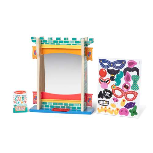 Melissa & Doug Fun at the Fair Funhouse Spiegel Spielzeug mit doppelseitigem Spiegel und wiederverwendbaren Aufklebern