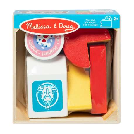 Zestaw do zabawy w nabiał, drewniany, 5 elementów, 2 lata +, Melissa&Doug 95207
