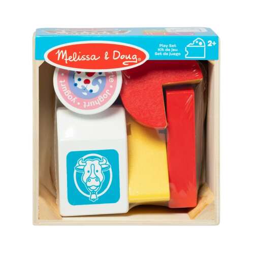 Melissa & Doug Zestaw Zabawkowej Żywności, Mleczne, Drewniane, 5 Sztuk, 2+ Lata, 95207