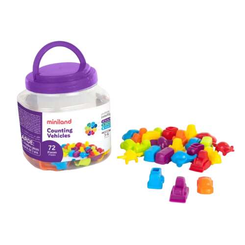 Set of 72 Counting and Sorting Vehicles