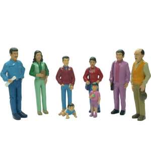 Miniland Latin America Family Figures, set of 8 figures, educational toy for kids - Miniland