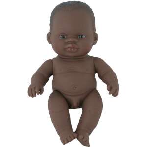 Miniland 21 cm African Boy Vinyl Baby Doll - Miniland