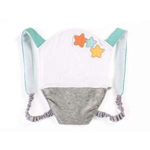 Baba hordozó, 40 cm, fehér és szürke, csillagokkal, újszülötteknek és csecsemőknek - Miniland