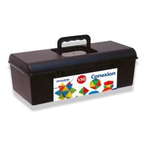 Set de construcție Miniland Conexion 150, 150 piese, într-o cutie de depozitare neagră - Miniland Jocuri de constructie - Lego