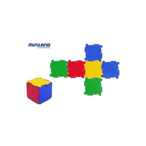 Miniland Prisme zabawka edukacyjna, kolorowe plastikowe elementy do budowania 3D