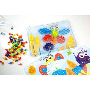 Miniland Pegs 180 - Creative Skewers Game - Set with pegs, board and activity cards - Miniland Creative Toy