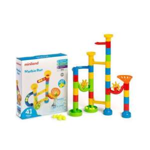 Miniland Marbie Run Marble Run Toy, 41 pieces, colorful, educational toy for kids - Miniland