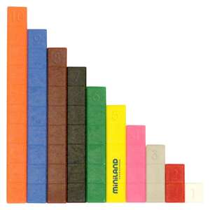 Set matematic Miniland Educational, 250 de piese, bețe de numărat - Miniland Jocuri educative pentru școlari