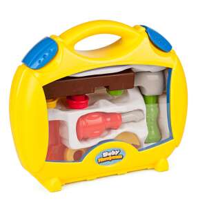 Baby Brico Miniland szerszámkészlet, játék szerszámok gyerekeknek, játék szerszámosláda, kalapács, csavarhúzó, villáskulcs, játék szerszámok kisgyermekeknek - Miniland