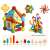 Magplayer Stick Magnetic Building Set, 103 pieces, colorful, 3D construction toy for kids, with box