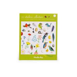 Moulin Roty Botanical Variations Stickers, 133 stickers, birds, flowers, insects, nature, kids, crafts, activities - Sticker, Magnet