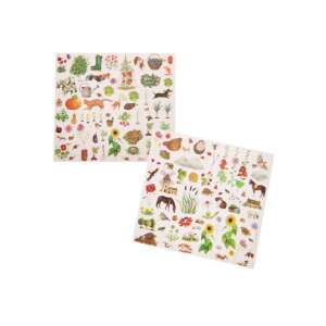 Moulin Roty Garden Transfer Stickers, transfer stickers for kids, garden themed stickers, transfer stickers for decorating - Sticker, Magnet