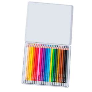 Moulin Roty Aquarellstifte in einer Metalldose, geöffnet mit allen Stiften sichtbar - Stifte & Bleistifte