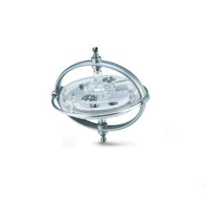 Navir UFO giroscop cu iluminare LED, alb, jucărie rotativă pentru copii - Jocuri stiintifice si exploratori