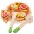 New Classic Toys Bon Appetit wooden pizza playset with toppings and cutter