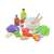 New Classic Toys Salad Set, wooden toy salad set with bowl, salad ingredients, and dressing bottles