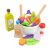 New Classic Toys wooden salad set with bowl, utensils, and play food ingredients