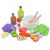 New Classic Toys drewniane składniki sałatki: sałata, pomidor, ogórek, pieczarka i sosy