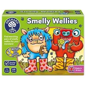Smelly Wellies board game box, Orchard Toys, matching game for kids, 2-6 years old - Developmental Toy for Preschooler