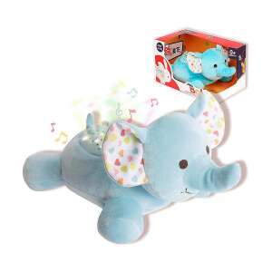Baby Sunki plush elephant projector with lullabies, blue, 25 cm - Interactive Plush Toy