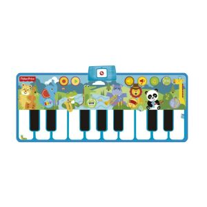 Fisher-Price Musical Piano Mat for Kids, Interactive Floor Keyboard with Animal Sounds - Dance Mat