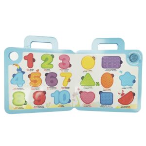 Reig Ludo Hangtáska - Számok és formák angolul interactive learning toy open view with numbers and shapes - Nonbrand Developmental Toy for Preschooler